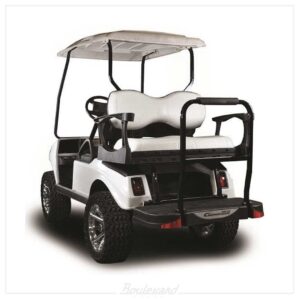 Club Car DS MadJax® Genesis 250 Rear Seat with Deluxe White Seat Cushions (Years 2000-Up)