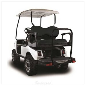 Club Car DS MadJax® Genesis 250 Rear Seat with Deluxe Black Seat Cushions (Years 2000-Up)