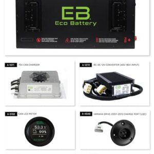 Yamaha G29/Drive 2007-2010 Eco Lithium 70v 105Ah Battery Bundle