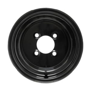 10″ Black Steel Wheel (Centered)