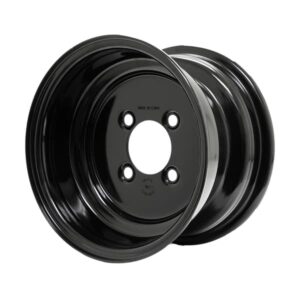 10″ Black Steel Wheel (Centered)