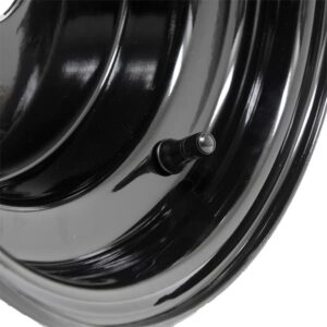 10″ Black Steel Wheel (Centered)