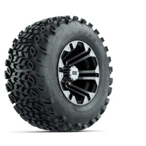10” GTW Specter Black and Machined Wheels with 20” Duro All-Terrain Tires – Set of 4
