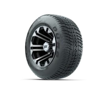 10” GTW Specter Black and Machined Wheels with 20” Duro Lo-Pro Street Tires – Set of 4