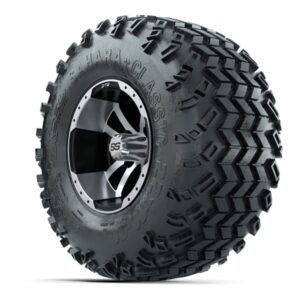 12” GTW Pursuit Black/Machined Wheels with Predator All-Terrain Tires – Set of 4