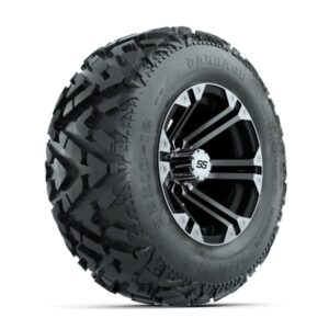 12” GTW Specter Black and Machined Wheels with 23” Barrage Mud Tires – Set of 4