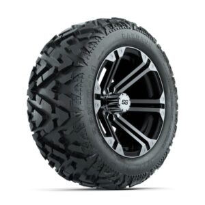 14” GTW Specter Black and Machined Wheels with 23” Barrage Mud Tires – Set of 4