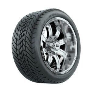 14” GTW Tempest Chrome Wheels with Mamba Street Tires – Set of 4