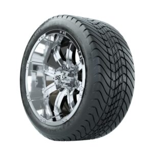 14” GTW Tempest Chrome Wheels with Mamba Street Tires – Set of 4