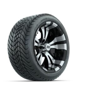 14” GTW Vampire Black and Machined Wheels with GTW Mamba Street Tires – Set of 4