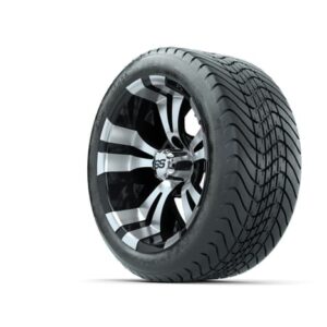 14” GTW Vampire Black and Machined Wheels with GTW Mamba Street Tires – Set of 4