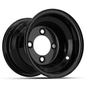 8″ GTW Gloss Black Steel Wheel (Centered)