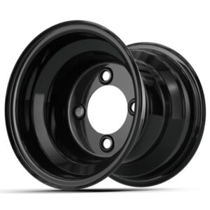8″ GTW Gloss Black Steel Wheel (Centered)