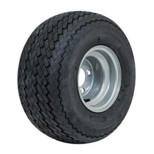 8” GTW® Topspin Tire & Silver Steel Wheel Assembly