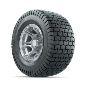 GTW Spyder Silver Brush 10 in Wheels with 20×10-10 Duro Soft Street Tires – Full Set