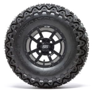 GTW Storm Trooper All Black Wheels with 22in Predator A-T Tires - 10 Inch