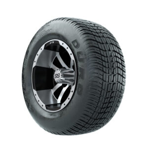 GTW Storm Trooper Machined/Black 10 in Wheels with 205/50-10 Duro Lo-Pro Street Tires - Set of 4