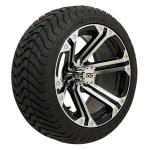 Set of 4 GTW Specter Wheels with Mamba Street Tires - 14 Inch