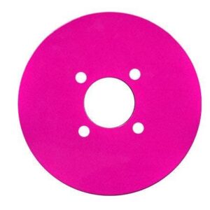 Set of (4) MadJax® Pink Aluminum Wheel Plates (For 12” / 14”)