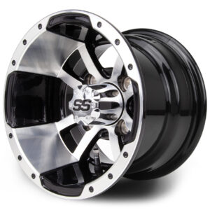 MODZ 10" Storm Trooper Machined Black Golf Cart Wheel