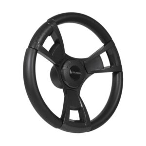 Gussi Italia® Model 13 Black/Carbon Fiber Steering Wheel For E-Z-GO