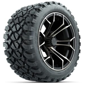 GTW Spyder Bronze/Matte Black 14 in Wheels with 23x10-14 GTW Nomad All-Terrain Tires – Full Set