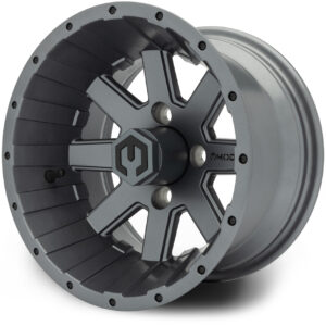 MODZ® 12" Assault Matte Gunmetal Golf Cart Wheel