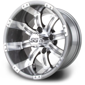 MODZ® 12" Tempest Gunmetal Golf Cart Wheel