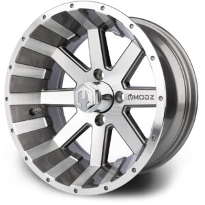 MODZ® 14" Assault Machined Gunmetal Golf Cart Wheel