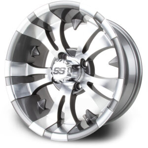 MODZ® Classic 14" Vampire Gunmetal Golf Cart Wheel