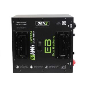 Eco Battery 51V 105Ah GEN3 Thru Hole LifePo4 Lithium Battery Only