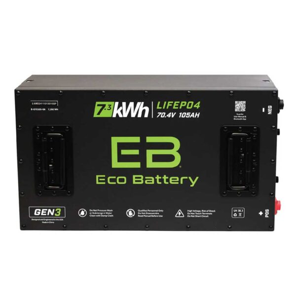 Eco Battery 70V 105Ah GEN3 LifePo4 Lithium Battery Only