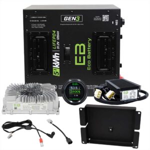 Club Car Carryall Eco Lithium 51v 105Ah GEN3 Conversion Kit