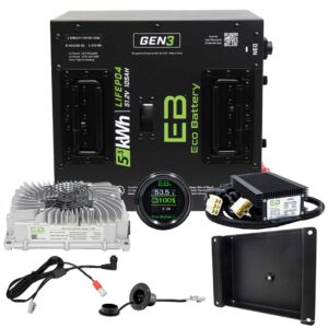 Club Car DS Eco Lithium 51v 105Ah GEN3 Conversion Kit