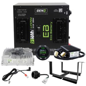Club Car Precedent 2004-2008 Eco Lithium 51v 105Ah GEN3 Conversion Kit