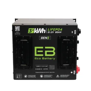51V 60Ah Cube LiFePO4 Battery / Heated