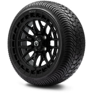 MODZ® 14" Torrent Matte Black Wheels & Street Tires Combo