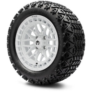 MODZ® 14" Torrent Glossy White Wheels & Off-Road Tires Combo