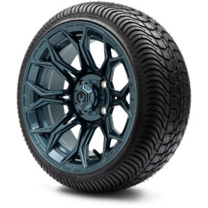 MODZ® 14" Halo Titanium Blue Wheels & Street Tires Combo