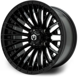 MODZ® Reaper Glossy Black 14" Golf Cart Wheel