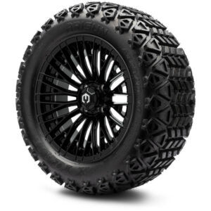 MODZ® 14" Reaper Glossy Black Wheels & Off-Road Tires Combo