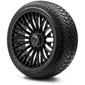 MODZ® 14" Reaper Titanium Gunmetal Wheels & Street Tires Combo
