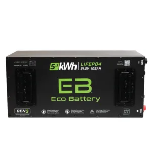 51V 105AH Skinny LiFePO4 Battery / Heated